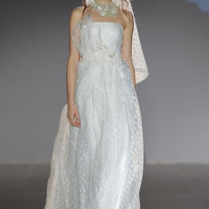jesus peiro bridal 2016 nanda devi chaaya shadow strapless wedding dress snow like garland