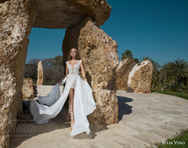 julie vino spring 2015 desert rose bridal collection dakota cap sleeve wedding dress