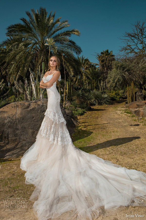 julie vino spring 2015 desert rose bridal collection nikita sleeveless lace wedding dress straps