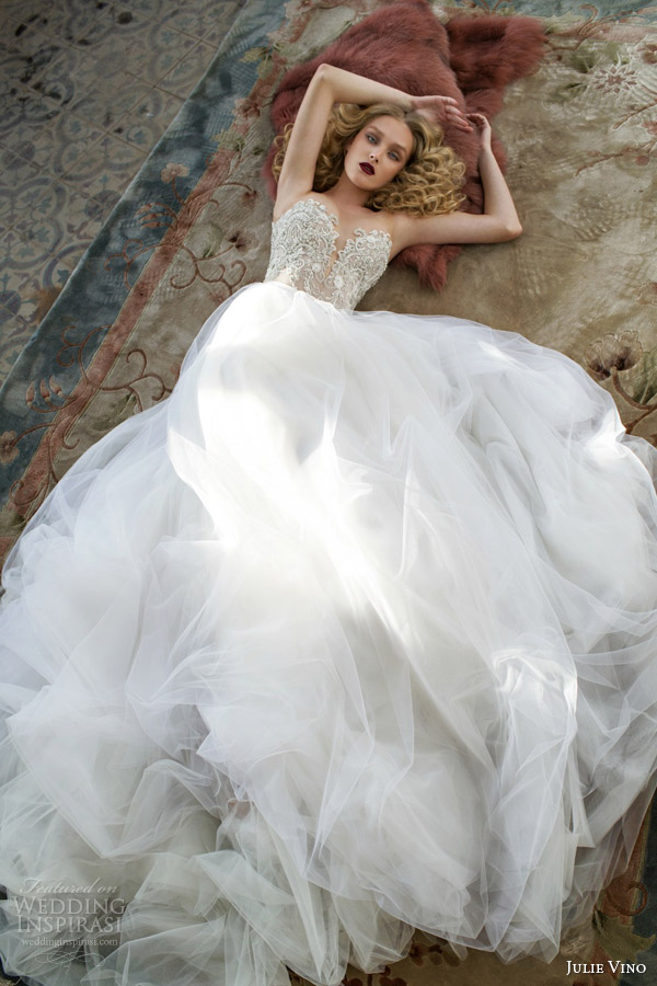 julie vino spring 2015 mystic dusk bridal collection trinity sweetheart wedding dress full view