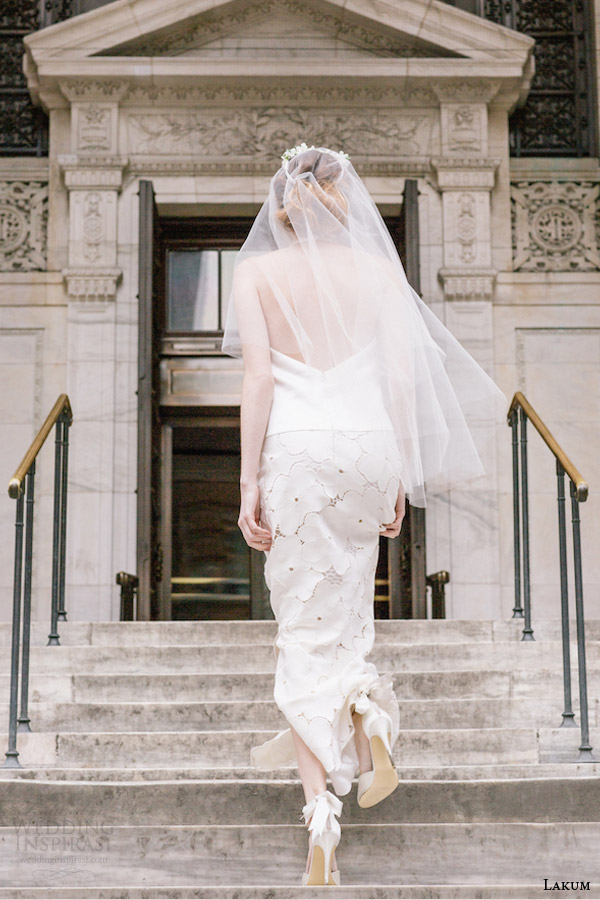 lakum bridal spring 2016 amy sleeveless wedding dress back view