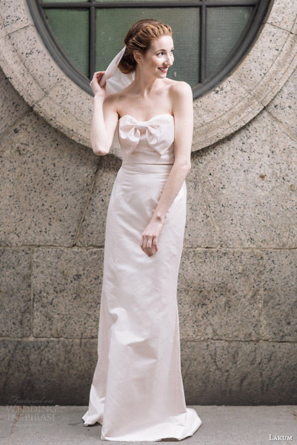 lakum bridal spring 2016 catarina monica wedding dress bow front bodice lakum bridal spring 2016 catarina monica wedding dress bow front bodice