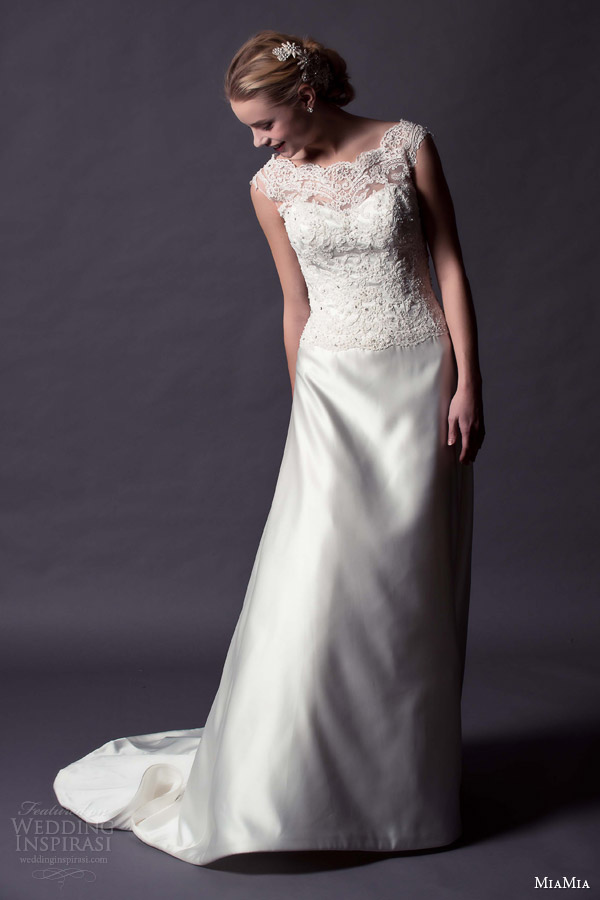 miamia bridal margeurite hannah 2015 lizbeth wedding dress cap sleeve lace bodice