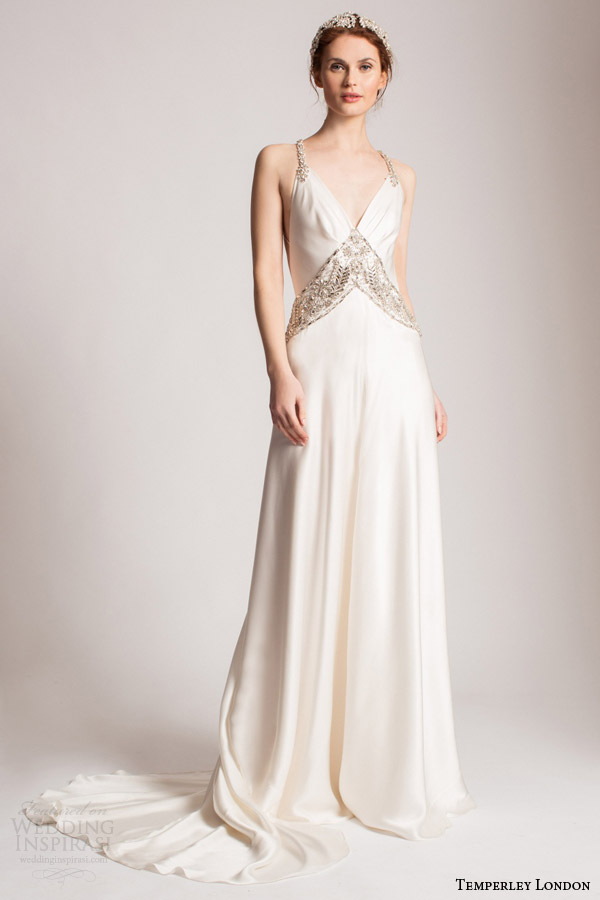 temperley london bridal summer 2016 bridal perdita sleeveless wedding dress embellished straps v neckline