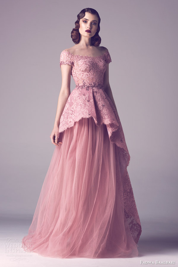 pink couture dress