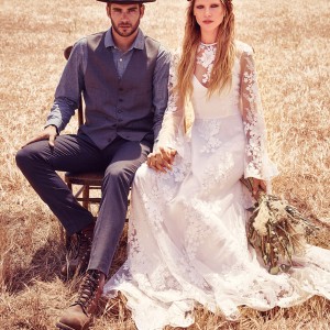 free people odylyne the ceremony lillian illusiong long sleeve wedding dress