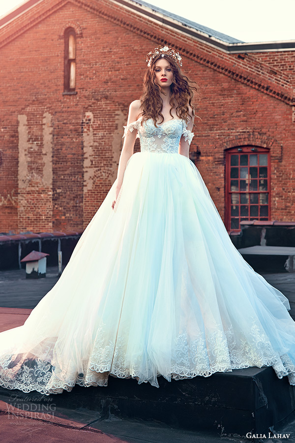 galia lahav spring 2016 bridal dresses off the shoulder sweetheart neckline corset emebroidered bodice wedding ball gown dres cinderella