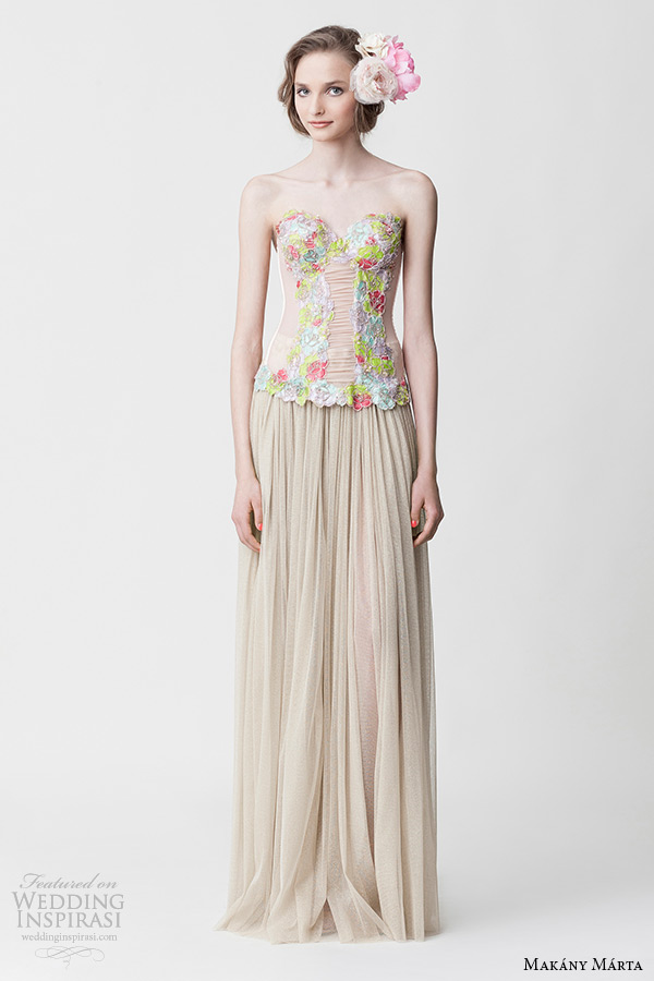 makany marta midsummer night dream bridal ready to wear collection floral corset bodice pastel green tulle skirt