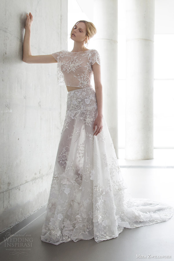 mira zwilinger 2016 stardust bridal lola beaded floral embellished crop top and hand made floral embellished skirt wedding dress mira zwilinger 2016 stardust bridal lola beaded floral embellished crop top and hand made floral embellished skirt wedding dress