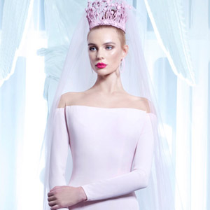 nicolas jebran spring 2015 couture pink wedding dress 300