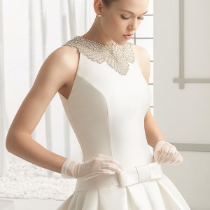 rosa clara 2016 bridal collection jewel neckline sleeveless white wedding ball gown dress with pockets delta zoom