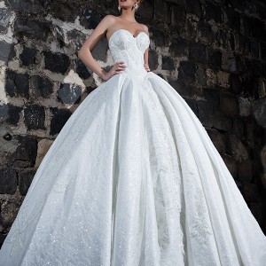 shabi and israel wedding dresses 2015 strapless sweetheart neckline romantic bustier bodice white ball gown dress bridal
