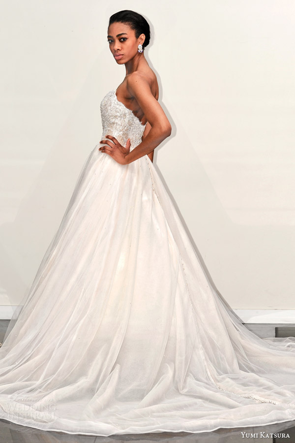 yumi katsura s2016 bridal strapless semi sweetheart neckline beaded bodice champagne color wedding ball gown dress bacara runway back yumi katsura s2016 bridal strapless semi sweetheart neckline beaded bodice champagne color wedding ball gown dress bacara runway back