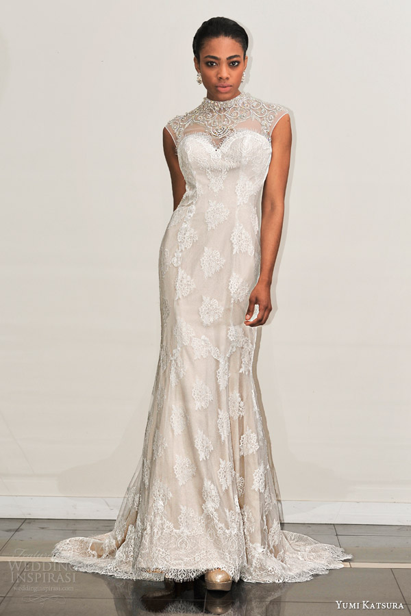yumi katsura s2016 bridal sweetheart sleeveless jewel neckline with embroidery champagne color sheath wedding dress with train bhaga runway yumi katsura s2016 bridal sweetheart sleeveless jewel neckline with embroidery champagne color sheath wedding dress with train bhaga runway