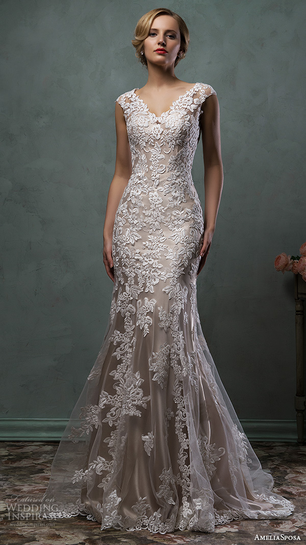 amelia sposa 2016 wedding dresses cap sleeves v neck lace embroidery beautiful fit flare trumpet mermaid dress alba amelia sposa 2016 wedding dresses cap sleeves v neck lace embroidery beautiful fit flare trumpet mermaid dress alba