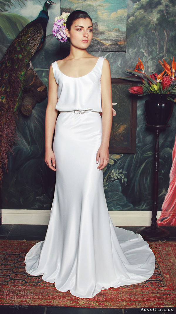 anna georgina 2015 bridal scoop neckline with straps blouson sheath wedding dress elisabeth anna georgina 2015 bridal scoop neckline with straps blouson sheath wedding dress elisabeth