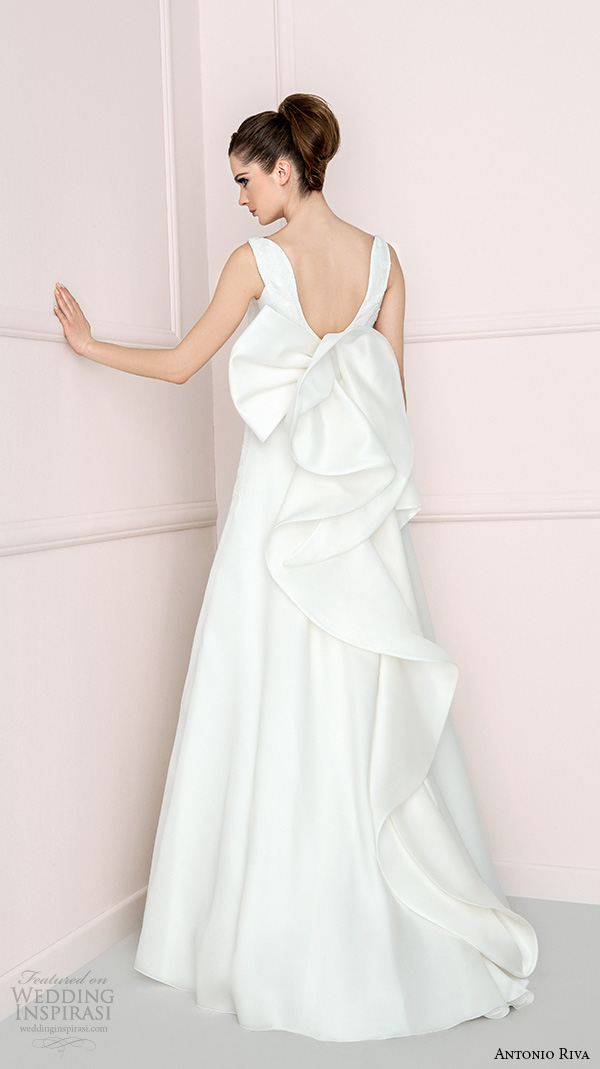 antonio riva 2016 bridal dresses large ribbon back a line wedding dress emily