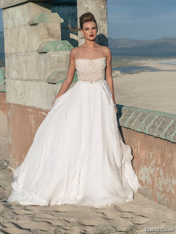 elbeth gillis 2016 bridal semi sweetheart neckline beaded bodice a line wedding dress kelly