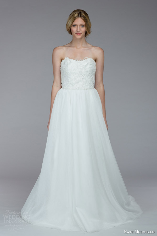 kate mcdonald bridal fall 2015 alston strapless wedding dress