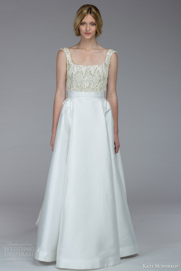 kate mcdonald bridal fall 2015 barrymore wedding dress sequin bodice kate mcdonald bridal fall 2015 barrymore wedding dress sequin bodice