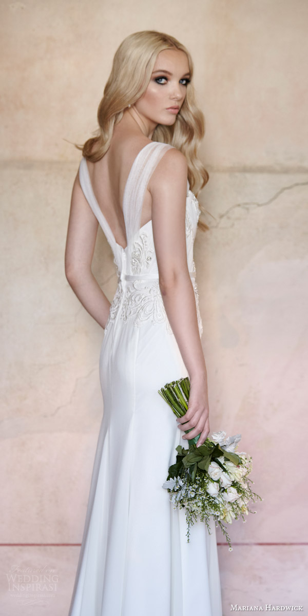 mariana hardwick bride 2015 antoinette strapless sweetheart neckline wedding dress villa parma back view tulle straps option