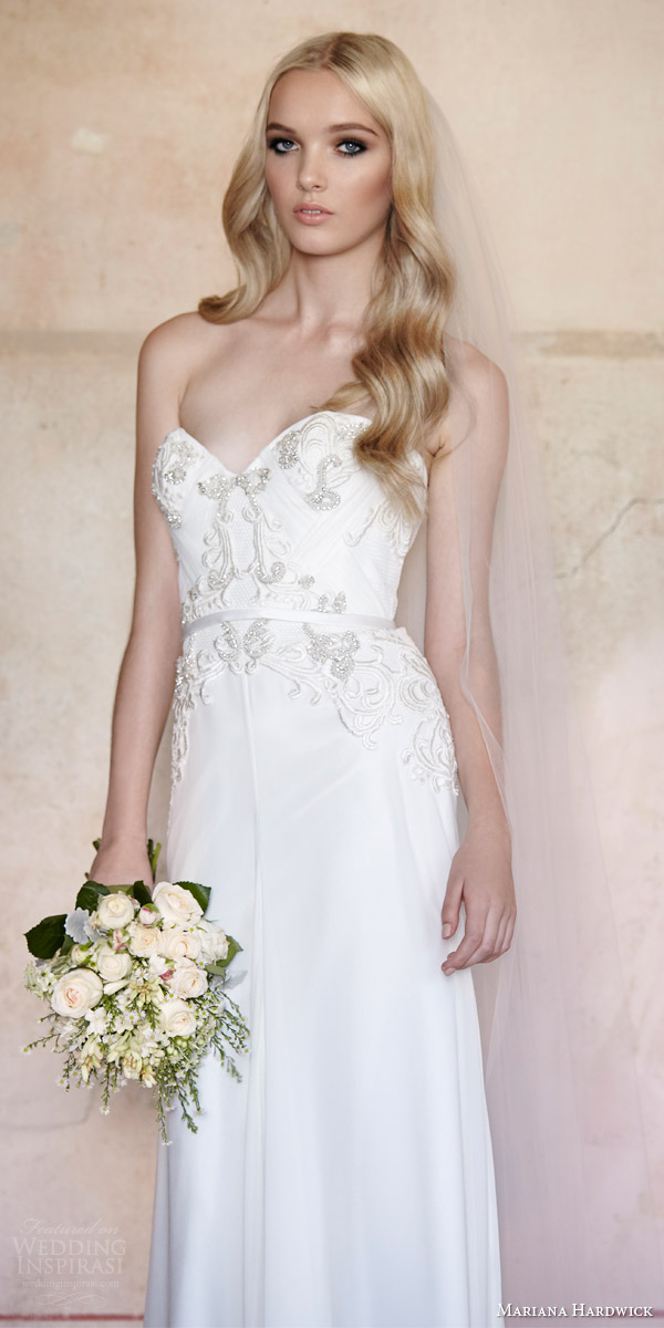 mariana hardwick bride 2015 antoinette strapless sweetheart neckline wedding dress villa parma