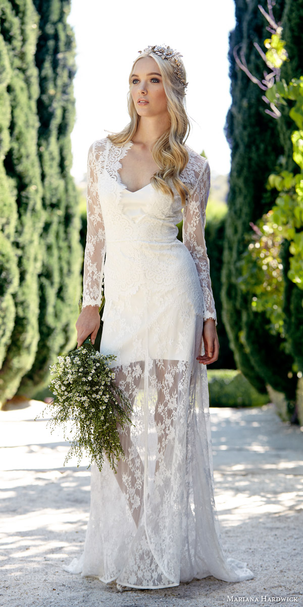 mariana hardwick bride 2015 villa parma ivy long sleeve lace gown peplum