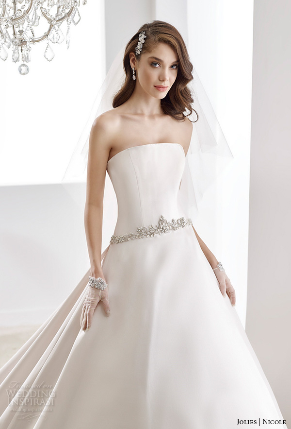 nicole jolies 2016 wedding dresses sleeveless sheer boat neckline satin a line wedding dress joab16489 close up nicole jolies 2016 wedding dresses sleeveless sheer boat neckline satin a line wedding dress joab16489 close up