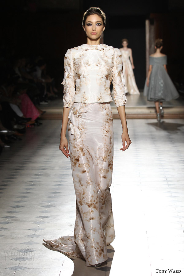 tony ward couture fall winter 2015 2016 look 15 two piece gown print tony ward couture fall winter 2015 2016 look 15 two piece gown print