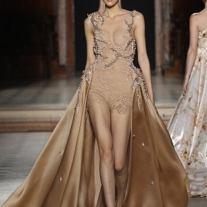 tony ward couture fall winter 2015 2016 look 17 sleeveless playsuit over skirt