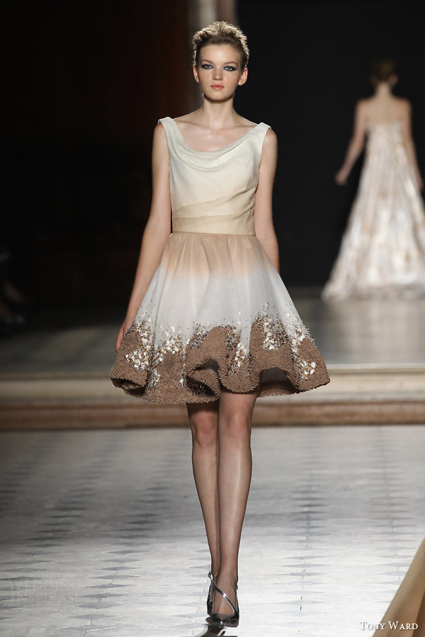 tony ward couture fall winter 2015 2016 look 18 sleeveless couture mini dress cowl neckline tony ward couture fall winter 2015 2016 look 18 sleeveless couture mini dress cowl neckline