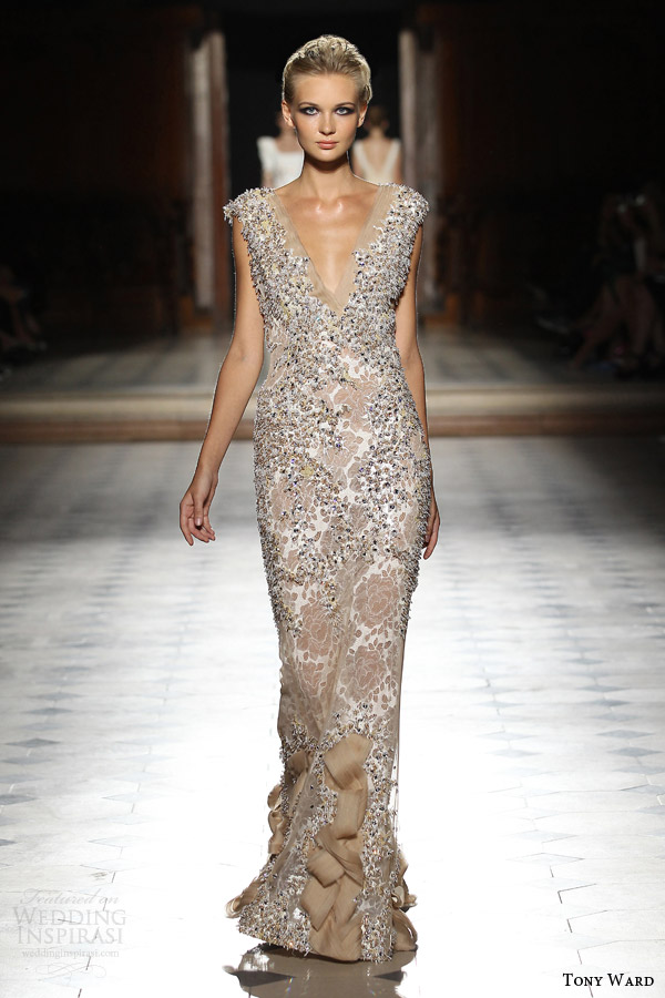 tony ward couture fall winter 2015 2016 look 19 haute couture gown embellished multi texture