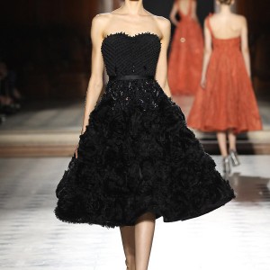 tony ward couture fall winter 2015 2016 look 26 strapless black haute couture dress