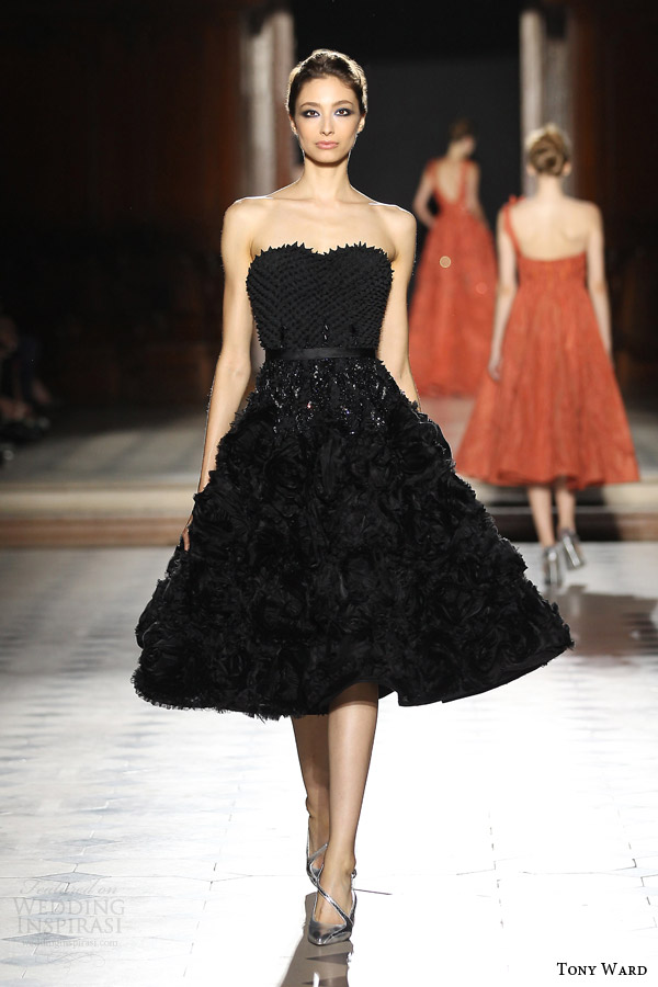 tony ward couture fall winter 2015 2016 look 26 strapless black haute couture dress