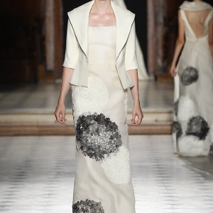tony ward couture fall winter 2015 2016 look 29 haute couture column dress half sleeve jacket