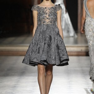 tony ward couture fall winter 2015 2016 look 35 illusion cap sleeve haute couture mini dress