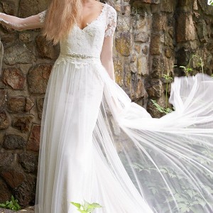 alvina valenta fall 2015 wedding dresses illusion lace long sleeves v neckline double keyhole back sheath wedding dress av9558