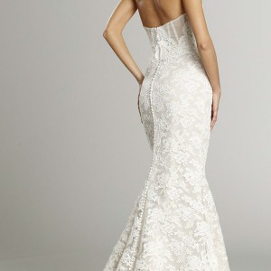 alvina valenta fall 2015 wedding dresses strapless sweetheart neckline corset back trumpet mermaid wedding dress av9553 back view