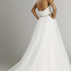 alvina valenta fall 2015 wedding dresses strapless sweetheart neckline silk faced modified a line wedding dress detachable tulle overskirt av9554 back view