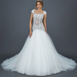 atelier eme 2016 bridal elisabeth tulle ball gown wedding dress hand embroidered bodice