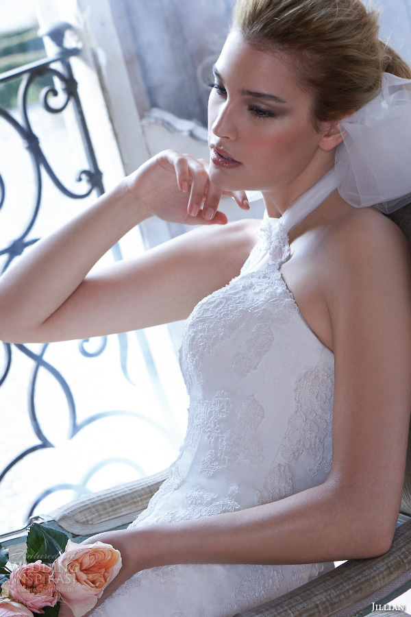 jillian 2016 wedding dresses halter neck embroidered bodice elegant fit to flare wedding dress cristina closeup