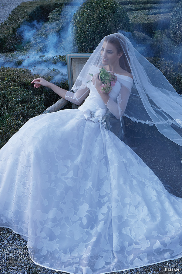 jillian 2016 wedding dresses off the shoulder three quater illusion sleeve ribbon sash floral skirt pretty a line wedding dress carina full jillian 2016 wedding dresses off the shoulder three quater illusion sleeve ribbon sash floral skirt pretty a line wedding dress carina full