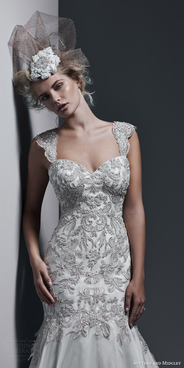 sottero and midgley bridal fall 2015 2016 kaya strapless fit flare wedding dress swarovski crystals bodice vicenza organza skirt cap sleeve option sottero and midgley bridal fall 2015 2016 kaya strapless fit flare wedding dress swarovski crystals bodice vicenza organza skirt cap sleeve option