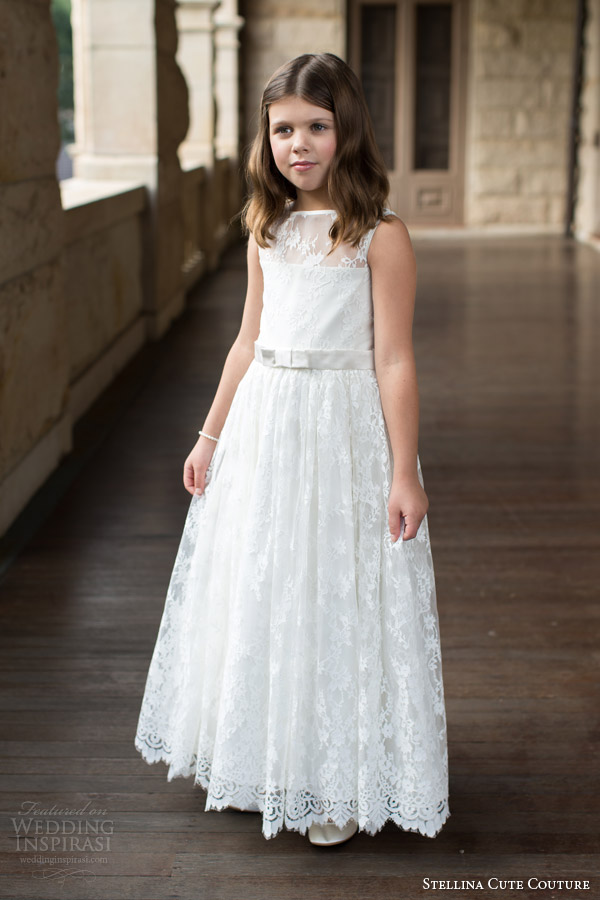 stellina cute couture 2015 2016 flower girl dresses lace dress for girls