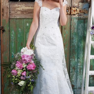 amanda wyatt 2016 bridal dresses beautiful fit flare trumpet wedding dress cap sleeves sweetheart neckline ophelia