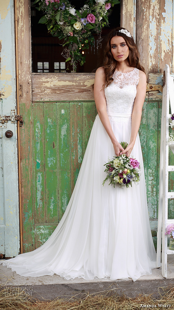 amanda wyatt 2016 bridal dresses beautiful flowy ivory a line wedding dress jewel neckline lace embroidery tulle skirt promise amanda wyatt 2016 bridal dresses beautiful flowy ivory a line wedding dress jewel neckline lace embroidery tulle skirt promise