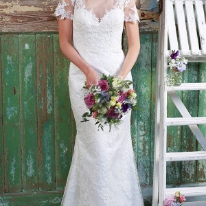 amanda wyatt 2016 bridal dresses beautiful sheath wedding dress illusion sweetheart neckline short sleeves style honesty