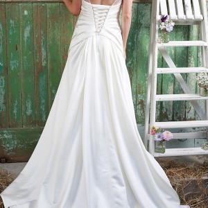 amanda wyatt 2016 bridal dresses column wedding dress bateau neckline cap sleeves ruche bodice style hadlee back