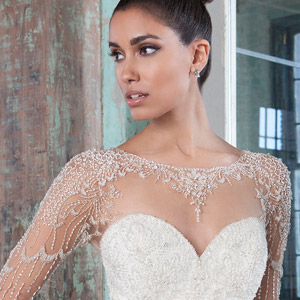 justin alexander signature spring 2016 intricate beading close up glamorous wedding dress 300