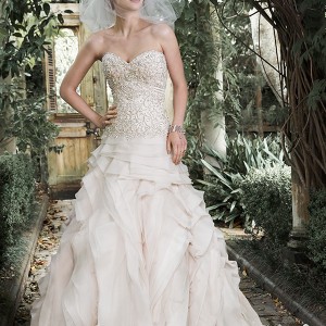 maggie sottero fall 2015 wedding dresses beautiful a line gown strapless sweetheart neckline crystals embroidery drop waist  tiffany
